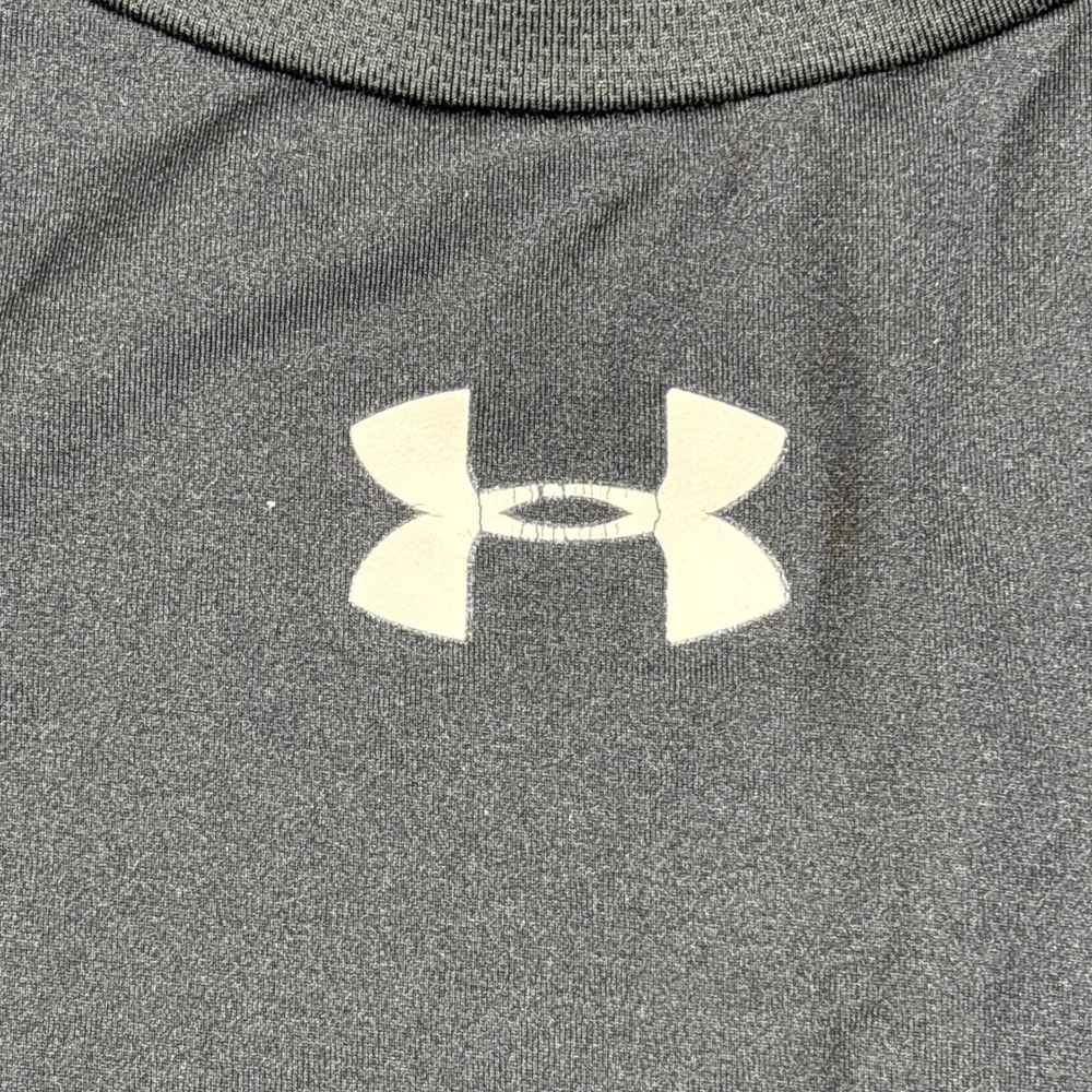 Under Armour Heatgear Mens Size XL Compression Black Top Sports Gym Athletic